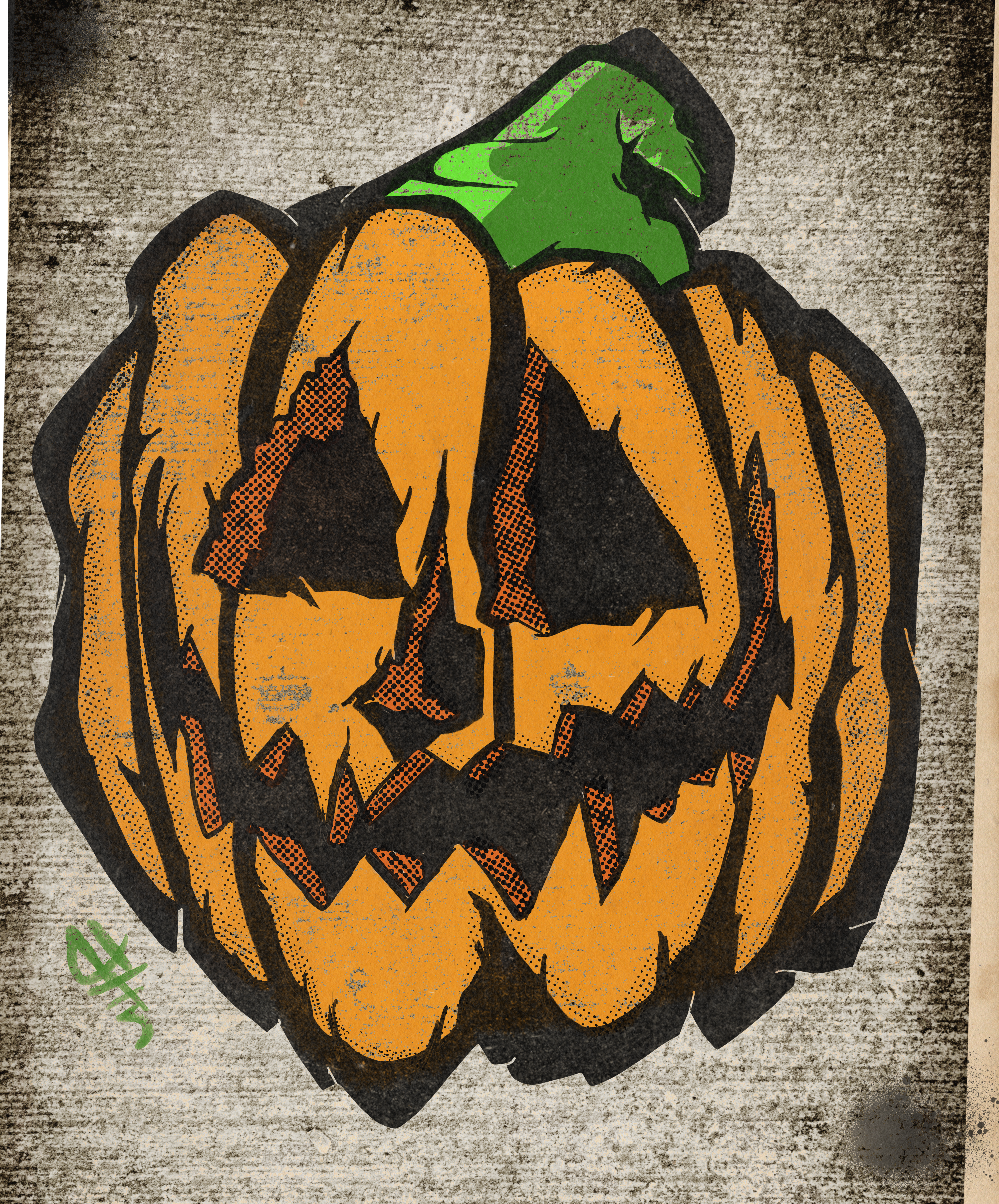 Spooky JACK-O-LANTERN design.